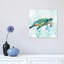 Sea Turtle Swim I by Carol Robinson - No Frame Print on Canvas-50029436-56677061