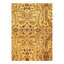 Tapis oriental doré / brun en laine / coton 8 pi 11 po x 6 pi Oriental