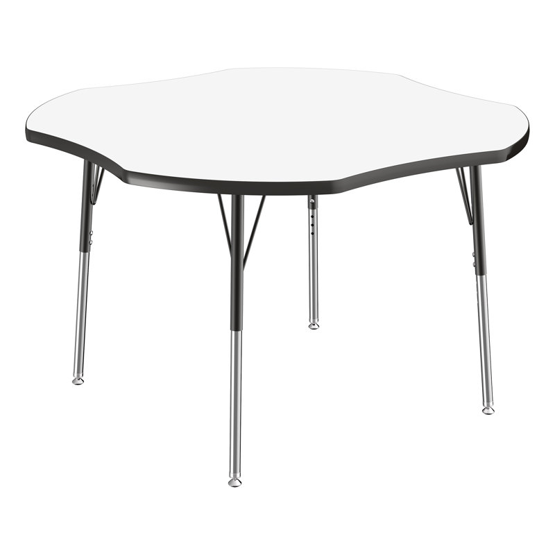 Clover Adjustable Height Dry-Erase Whiteboard Classroom Activity Table