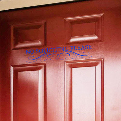 Text & Numbers Door Decal