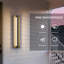 Applique murale d'extérieur linéaire en aluminium noir 21 "à intensité variable DEL-347058866