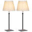 Ensemble de lampe de table de chevet 22 po Eley