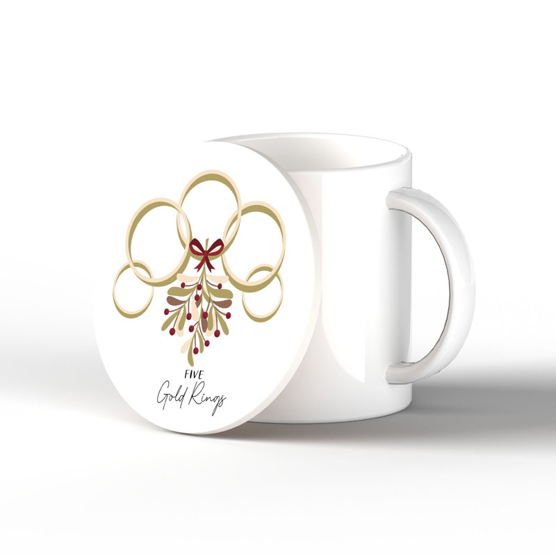 Carley Ceramic Round 1 Piece Coaster