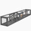 Tunnel pour chat polyvalent en bois pour animaux de compagnie avec portes multiples et conception combinable