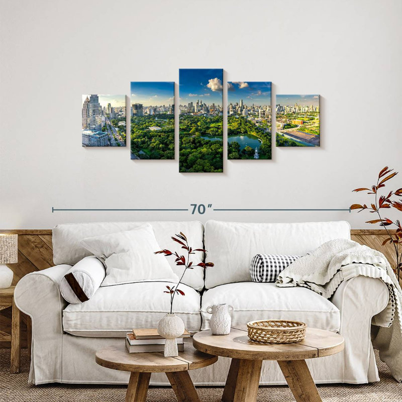 Scenic Bangkok, 24" H x 55" W