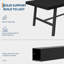 Table de salle à manger 86,6 "pour 8-10 personnes - Grande table de cuisine avec structure en métal, comptoir rectangulaire-129239652
