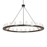 Afsha 24 - Light Unique / Statement Wagon Wheel Chandelier