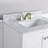 30 Inch Backsplash In White Carrara Marble