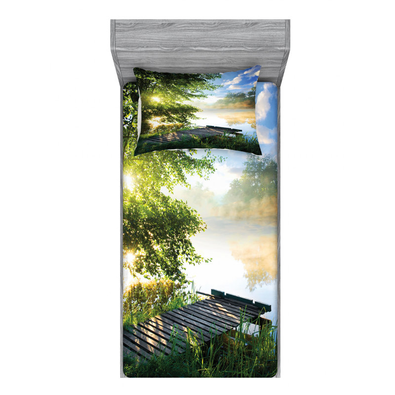 Microfiber Sheet Set, Twin XL Sheet Set with Fitted Sheet