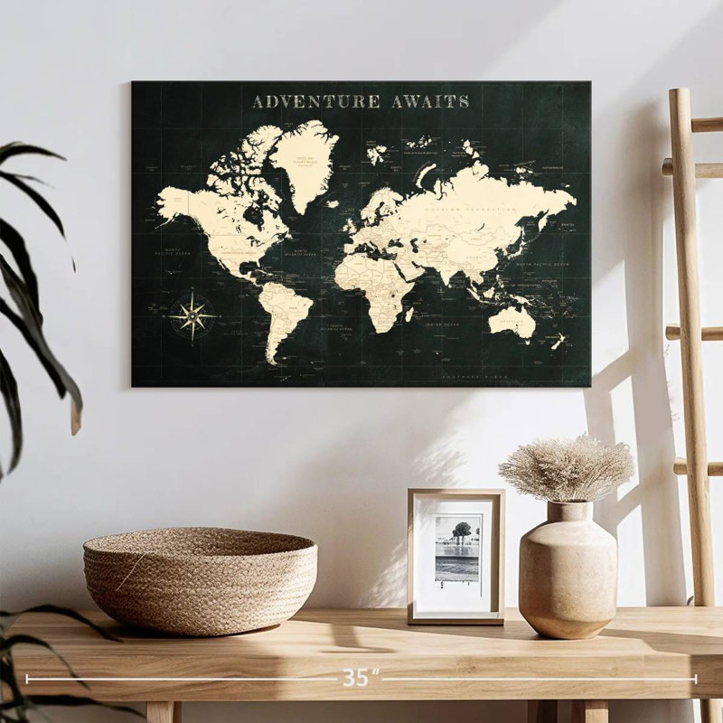 «Adventure Awaits II», punaise World Alvertia, H 16 po x l 24 po