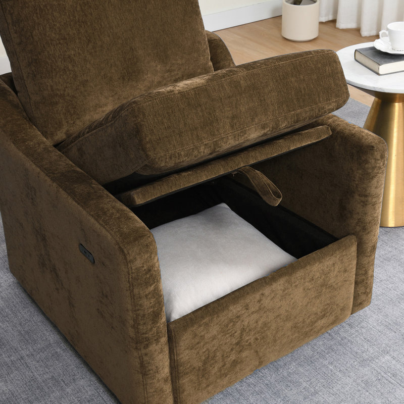 30'' Wide Swivel Armchair, Brown