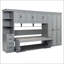 Lit escamotable simple avec armoire murale-82505127
