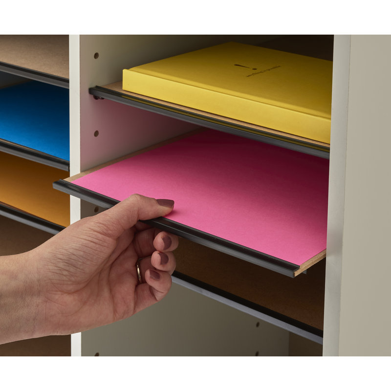 Trieur de documents en bois Safco, Gris
