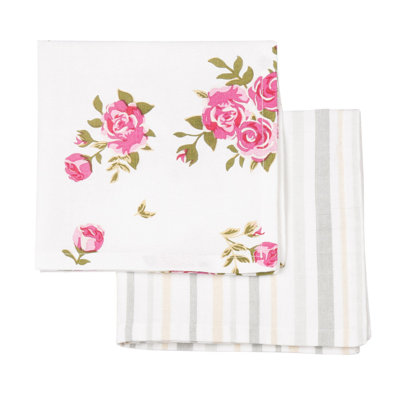 Malinda Cotton Floral Square Napkin