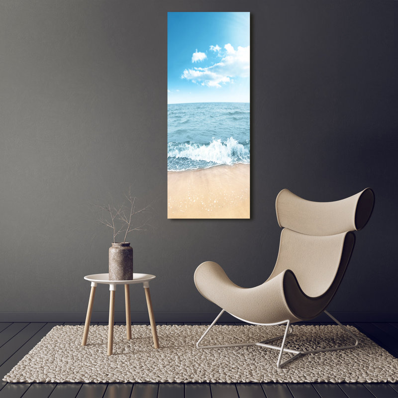 Beach And Sea - Wrapped Canvas Print