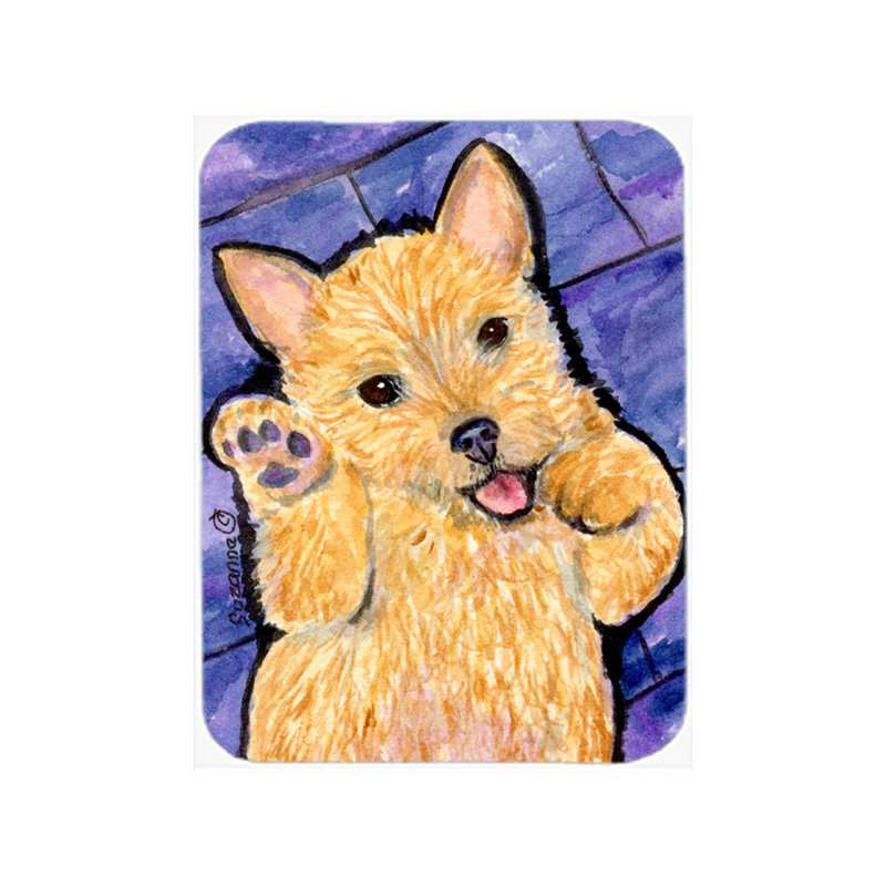 Planche à découper en verre east urban home norwich terrier