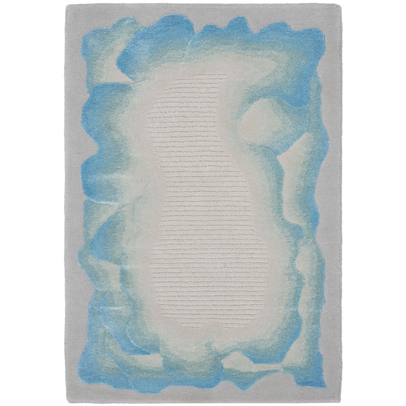 Nourison Prismatic Area Rug Sea Mist Blue, Rectangle 2' x 3'