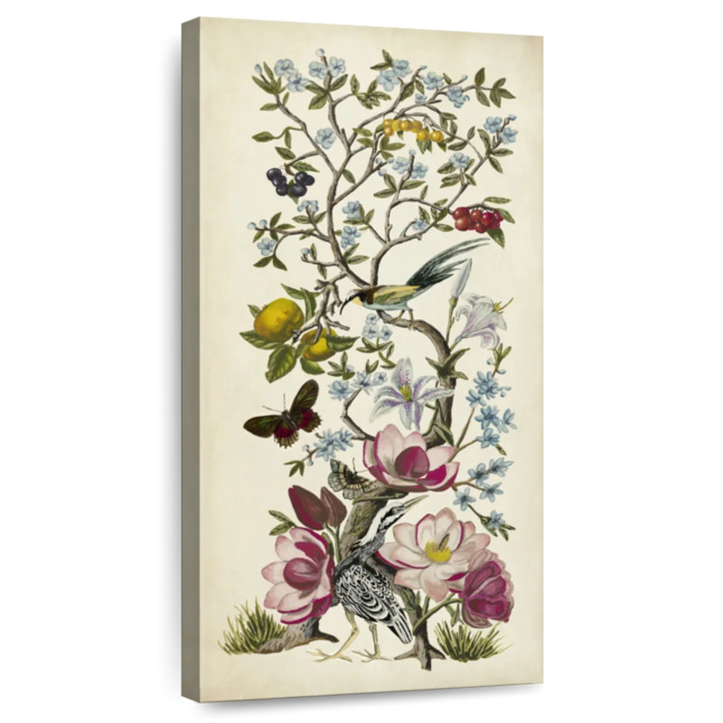Chinoiserie Natura II, H 24 po x l 12 po