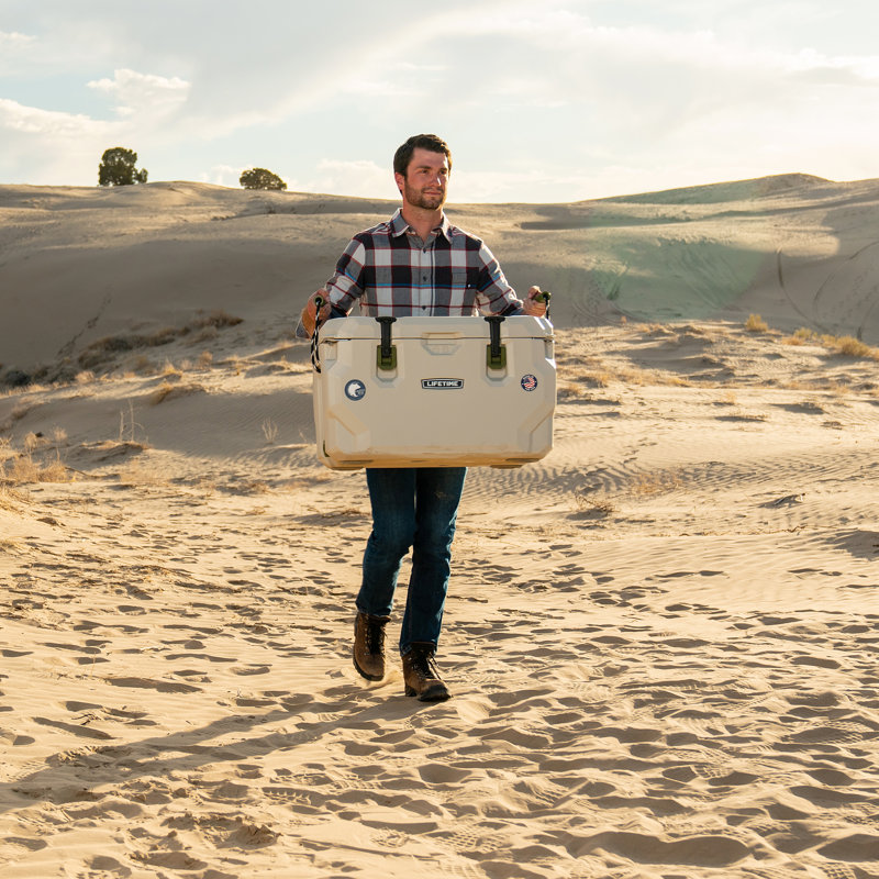 Lifetime 65 Quarts Ice Chest in Brown