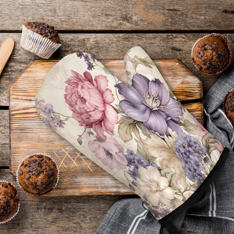 Soft Whimsy Oven Mitt Cotton Twill