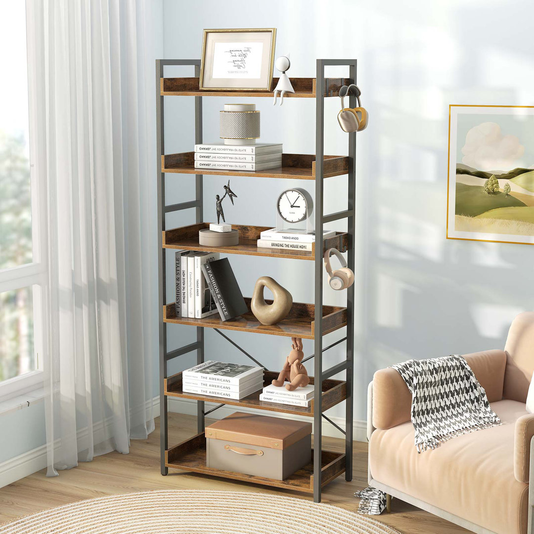 Grijalva Bookshelf , Industrial Bookcase for Living Room, Bedroom and Office 17 Stories 
