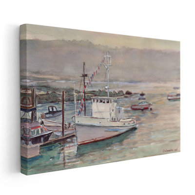 Maine Morning Mist - reproduction d'art sur toile
