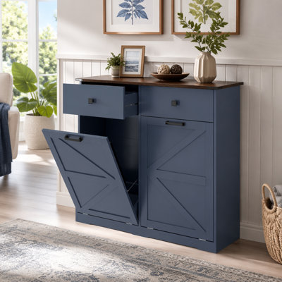 Laundry Sorter Cabinet, Tilt Out Trash Cabine