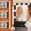 Bureau de maquillage avec lumière et miroir-233200204