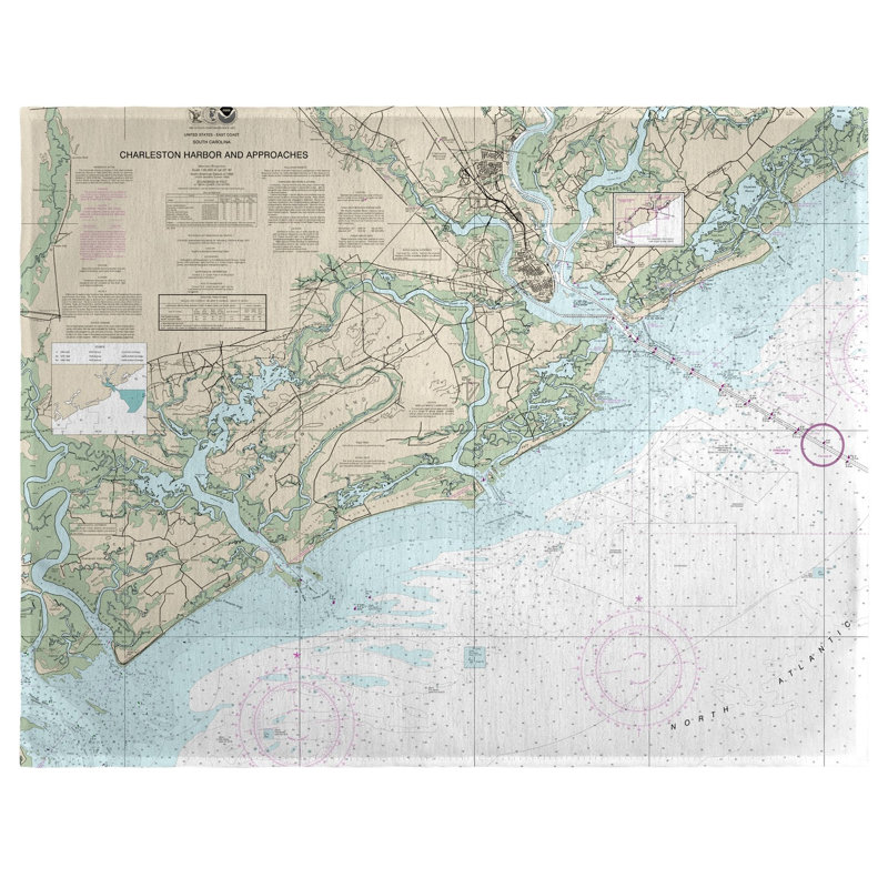 Napperon 18 "Charleston Harbor and Appraches, SC