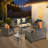 Lovall Premium All-Weather Wicker 7 - Person Patio Conversation Sets with Cushions-947041785