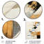 «Yellow Radiant Sunset Dream 5», art mural abstrait en métal-863087219