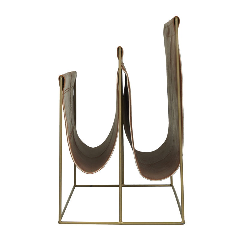 Ginesta Magazine Rack, Brown