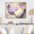Toile avec cadre flottant or