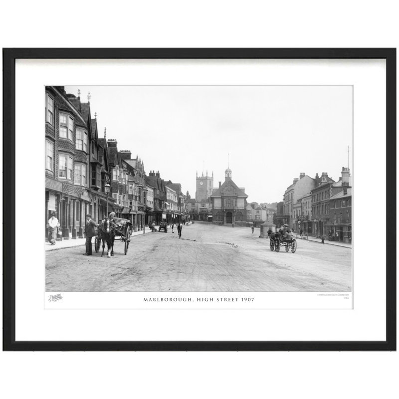 Marlborough, High Street 1907 - Single Picture Frame Print, 28cm H x 36cm W x 2.3cm D