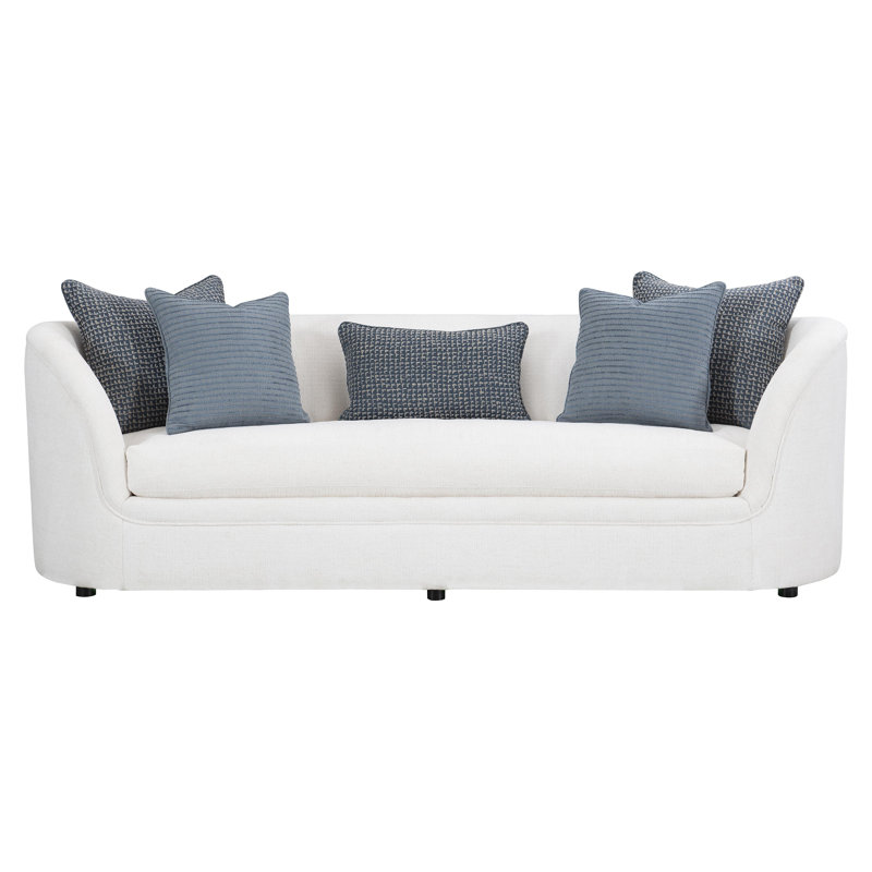 Amara Upholstered 98'' Sofa, Dark Grey Chenille 5533-011