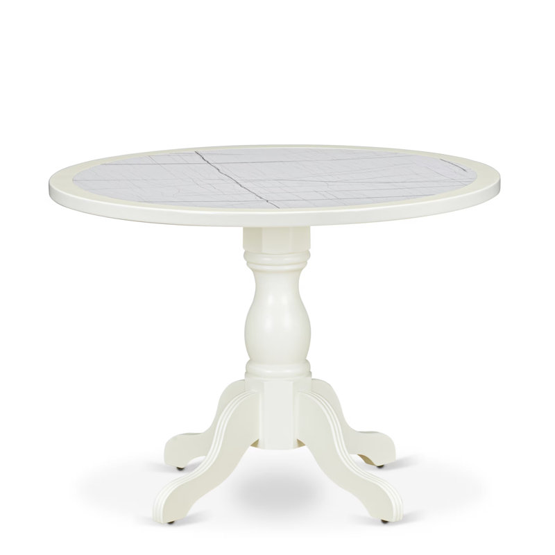 White/White, No, 3 Pieces: Table, 2 Chairs