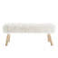 Amryis Faux Fur Bench