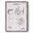 Toilet Paper Patent III Framed Print - Solid Wood