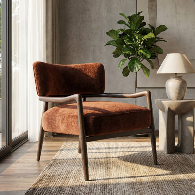 Fauteuil d'appoint sculptural rembourré Premier Dom