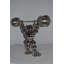 Statue boules chromées Ameliore haltérophile - Taille: 20 po x 5 po x H 17 po