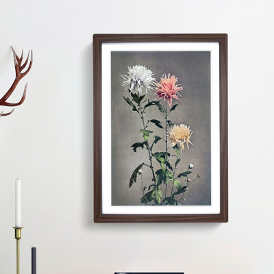 Pretty Chrysanthemums by Ogawa Kazumasa - Picture Frame Painting Print