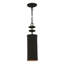Mini-luminaire suspendu 1 lumière noir