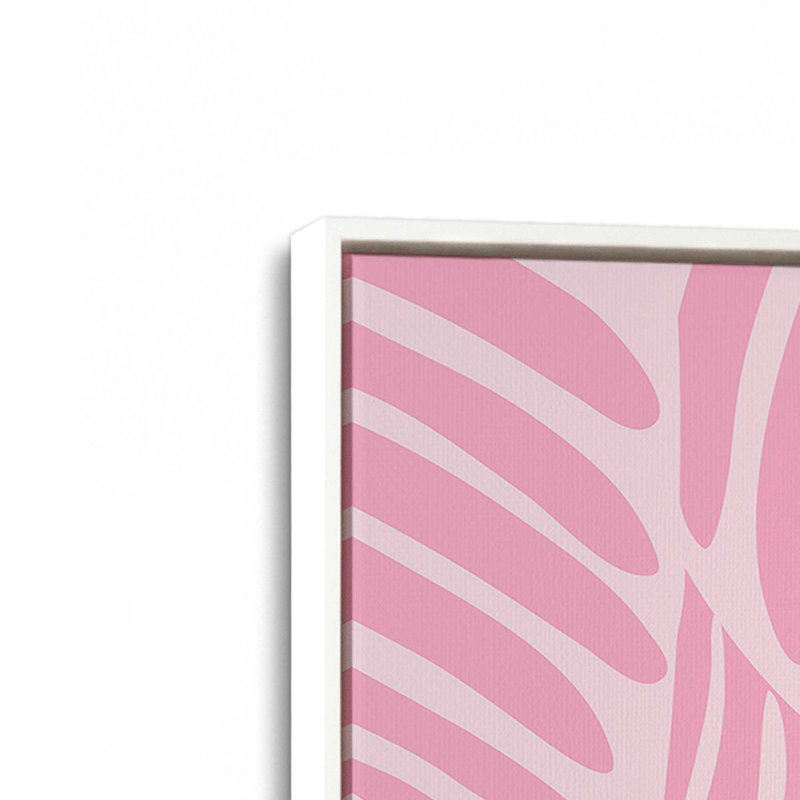 " Tiger In Pink Paradise ", 12.75" H x 8.75" W, Opaque White