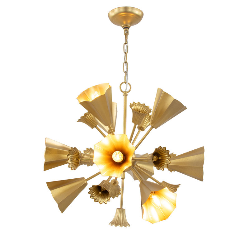 Donatello 10 - Light Chandelier, Gold