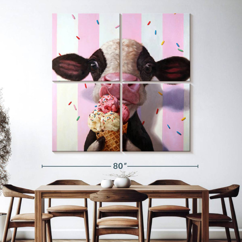 Ketti Mooo-Licious, 74" H x 74" W