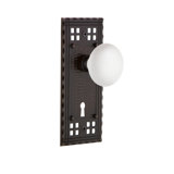 Craftsman White Interior Mortise Door Knob