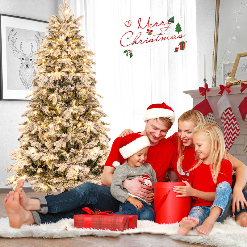 Lighted Artificial Christmas Tree, 5.9' H