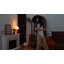 Arched Top Tempered Glass Display Cabinet, RGB Colour Changing LED Lighting Curio Cabinet, Lockable-1498137017