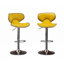 Tabouret de bar pivotant rembourré en velours, ensemble de 2-1423717525