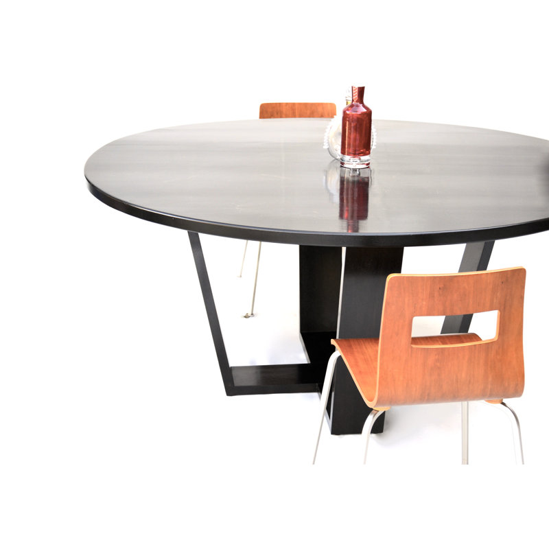 Rasucci Round Dining Table, Ebony